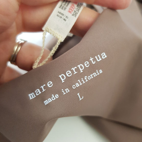 Mare Perpetua The Essential One-piece Swimsuit Large UK 16 Coco Neutral BN* - Picture 4 of 9